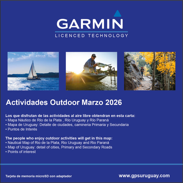 ACTIVIDADES OUTDOOR CARTA RIO DE LA PLATA , PARANA Y RIO URUGUAY